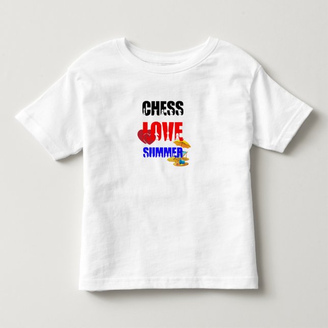 Camiseta Infantil Chess Love Summer (Frente)