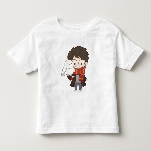 Camiseta Infantil Chibi HARRY POTTER™ & Hedwig (Frente)