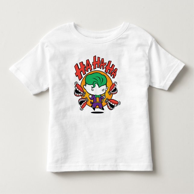 Camiseta Infantil Chibi Joker Com Dentes De Brinquedo (Frente)