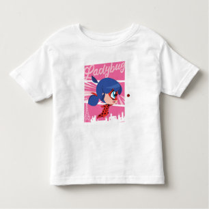 Camiseta Infantil Chibi Ladybug em Paris