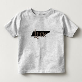 Camiseta Infantil chic rústico AMOR TENNESSEE em letra cursiva |