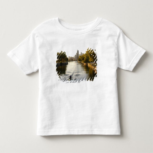 Camiseta Infantil Chicago, Illinois, Rowers na lagoa Lincoln Park (Frente)