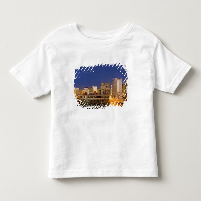 Camiseta Infantil Chicago, Illinois, tiro no horizonte de West Loop (Frente)