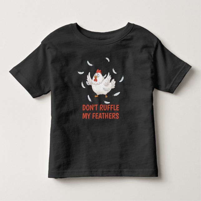 Camiseta Infantil Chicken Feathers (Frente)