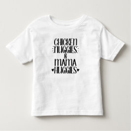 Camiseta Infantil Chicken Nuggies e Mama Huggies