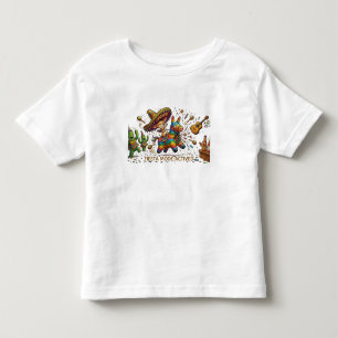 Camiseta Infantil Chihuahua Engraçado Montado em Piñata Aniversário