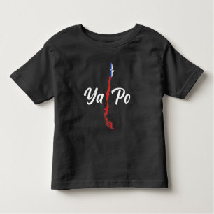 Camiseta Infantil Chile Ya Po South America Map Flag Chilena