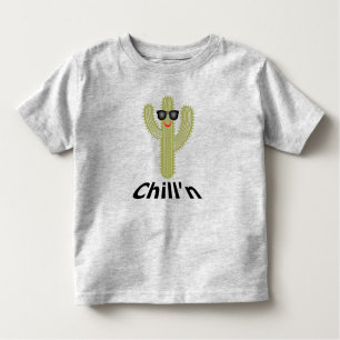 Camiseta Infantil Chill N Cactus Design - Toddler Fine Jersey T-Shir