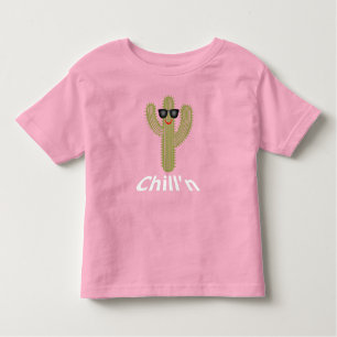 Camiseta Infantil Chill N Cactus Design - Toddler Fine Jersey T-Shir