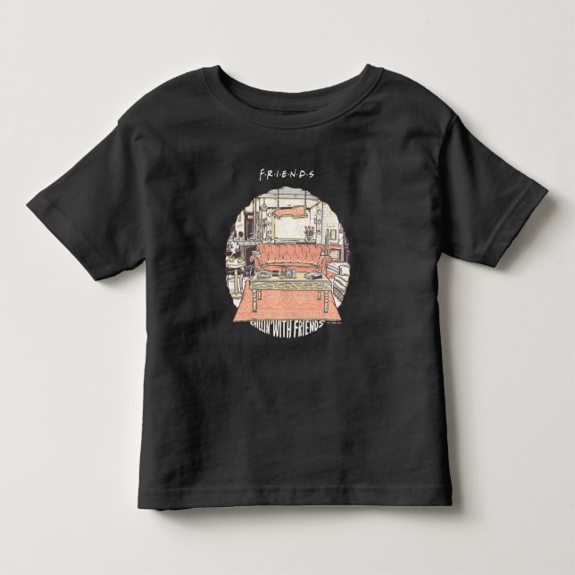 Camiseta Infantil Chillin' com FRIENDS™ Cartoon (Frente)