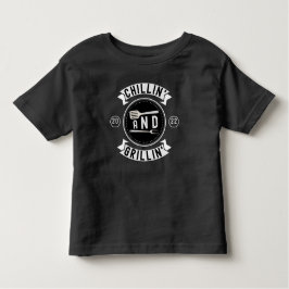Camiseta Infantil Chillin e Grillin Funny Outdoor Summer CHURRASCO