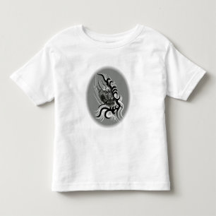 Camiseta Infantil China-Drache em Estilo de Tatuagem