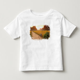 Camiseta Infantil China, Guangxi. Yangzhou, Bicicleta no campo