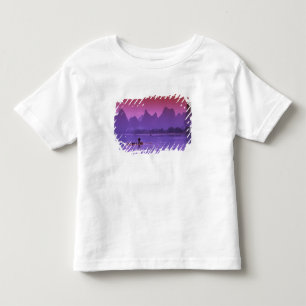 Camiseta Infantil China, Guanxi. Rio Li único cormorão