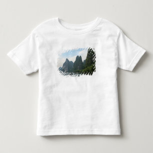 Camiseta Infantil China, Guilin, Rio Li, Barcos fluviais alinham-se