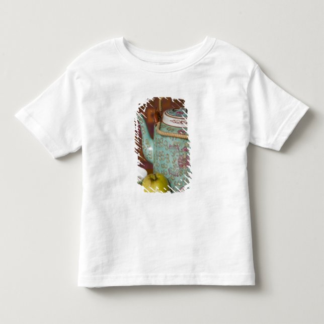 Camiseta Infantil China, Hong Kong. Bule chinês tradicional e 2 (Frente)