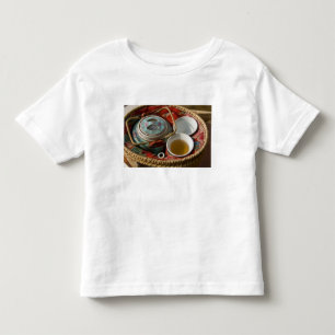 Camiseta Infantil China, Hong Kong. Bule de chá em chinês tradiciona