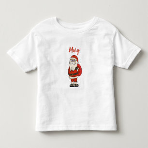 Camiseta Infantil Chinelos de Natal do Papai Noel Personalizado