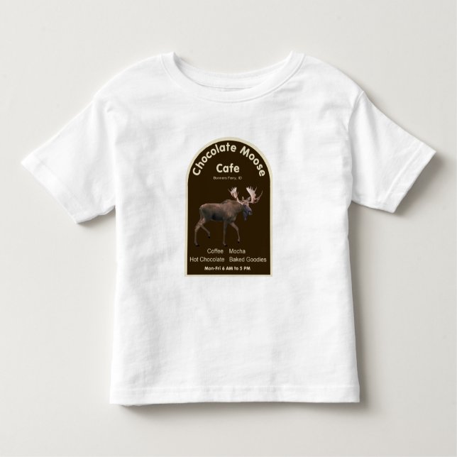 Camiseta Infantil Chocolate Moose Café (Frente)