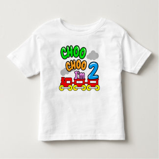 Camiseta Infantil Choo Choo I'm 2 Shirt,Funny 2nd Birthday