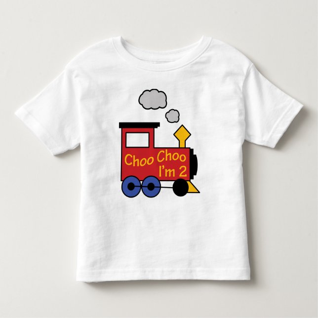 Camiseta Infantil Choo Choo I'm Two (Frente)