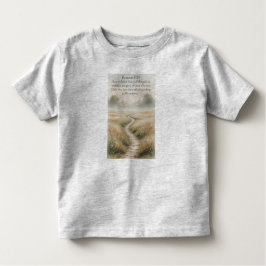 Camiseta Infantil Christian Toddler's Romans 8:28 Bible Tee Shirt