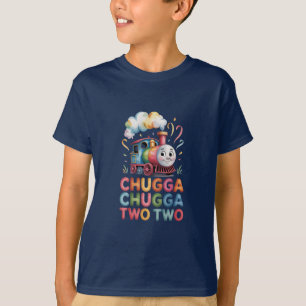 Camiseta Infantil Chugga Chugga Dois Dois Trem de