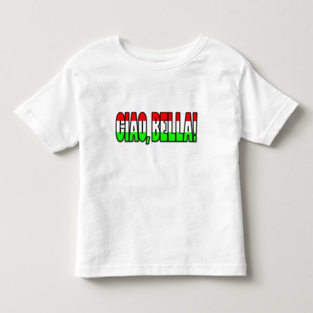 Camiseta Infantil ciao, bella! (Frente)