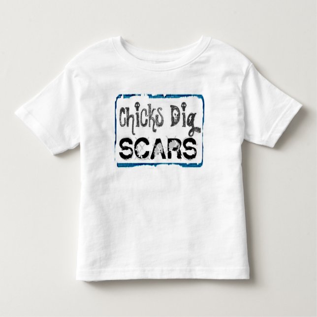 Camiseta Infantil Cicatrizes da escavação dos pintinhos (estilo B) - (Frente)