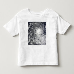 Camiseta Infantil Ciclone Anja sobre o Oceano Índico do sul