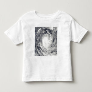 Camiseta Infantil Ciclone Rene sobre o oceano de South Pacific