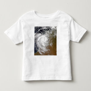 Camiseta Infantil Ciclone tropical Magda que vem em terra em Austral