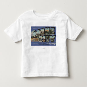 Camiseta Infantil Cidade de Cooke, Montana - grandes cenas da letra