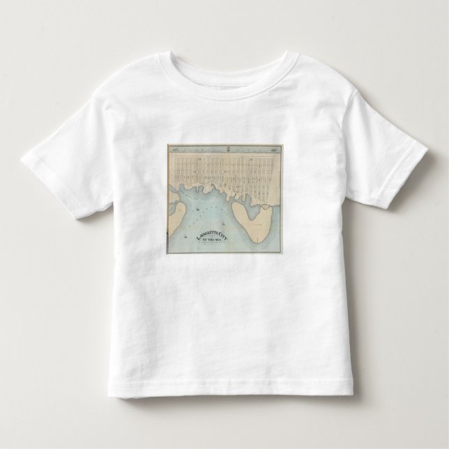 Camiseta Infantil Cidade pelo mar, praia de Lavallette de Squan, NJ (Frente)