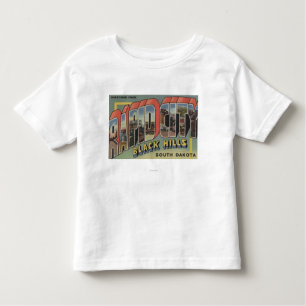 Camiseta Infantil Cidade rápida, South Dakota - grandes cenas da