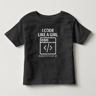 Camiseta Infantil Ciência da Computação Mulheres Engraçadas Eu Codig