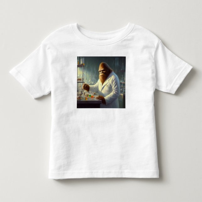 Camiseta Infantil Cientista Bigfoot (Frente)