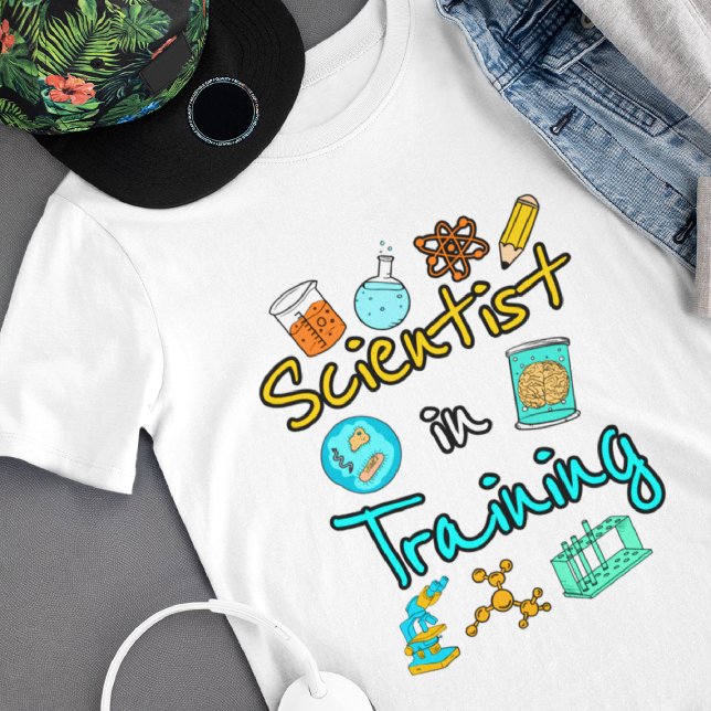Camiseta Infantil Cientista em Formação em T-Shirt STEM-Lover (Criador carregado)