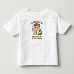 Camiseta Infantil Cientista Futuro - Experiência em Andamento