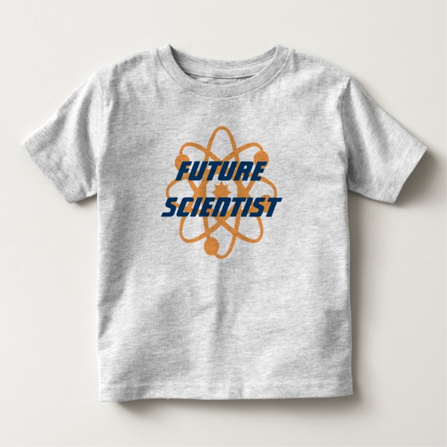 Camiseta Infantil Cientista futuro - verde (Frente)