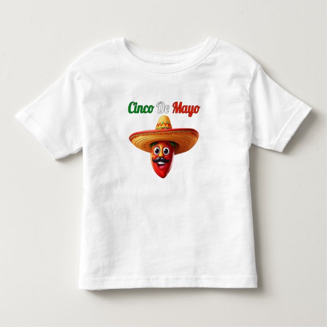 Camiseta Infantil Cinco De Mayo (Frente)