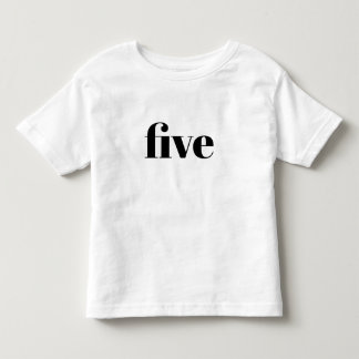 Camiseta Infantil Cinco - Parabéns para Crianças