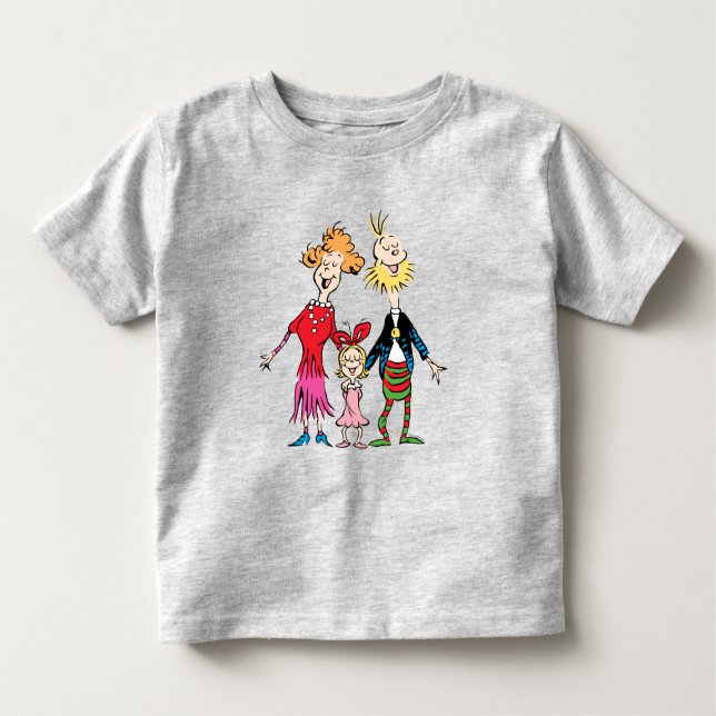 Camiseta Infantil Cindy Lou Who's Family Portrait (Frente)