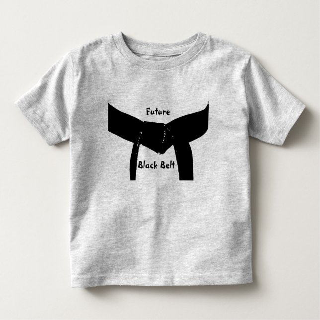 Camiseta Infantil Cinturão Negro de Artes Marciais Futuras (Frente)