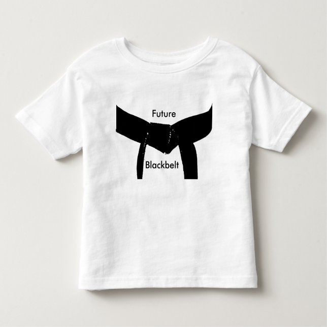 Camiseta Infantil Cinturão negro futuro das artes marciais (Frente)