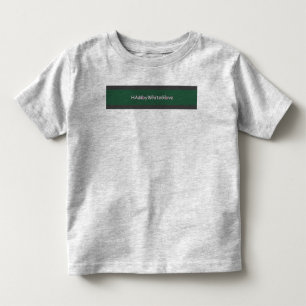 Camiseta Infantil Cinza de Toddler/HAM Verde por WhiteGlove Fine Jer