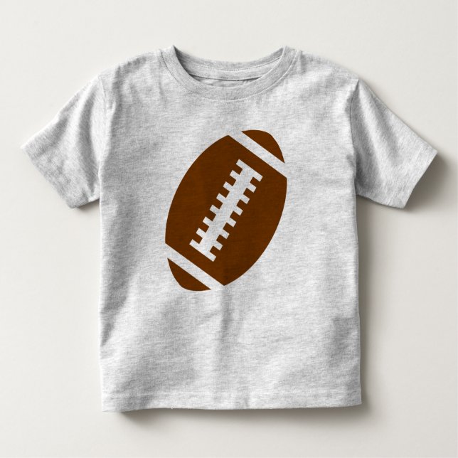 Camiseta Infantil CINZA DE TODDLLER DE FUTEBOL | Gráfico de futebol  (Frente)