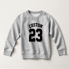 Camiseta Infantil Cinza e Negra Toddler | Sports Jersey