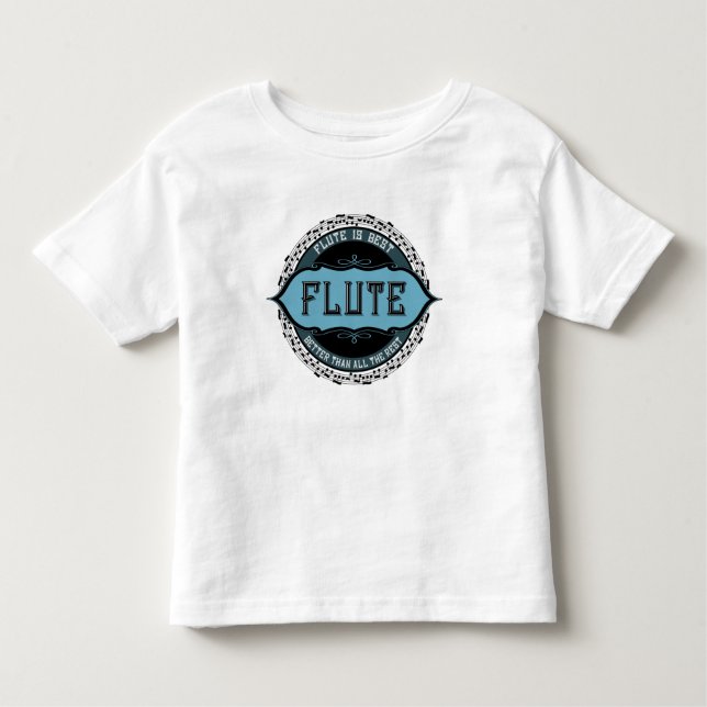 Camiseta Infantil Circuito Flute Best Music Note (Frente)