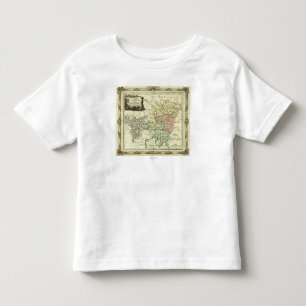 Camiseta Infantil Círculo austríaco do mapa santamente do império
